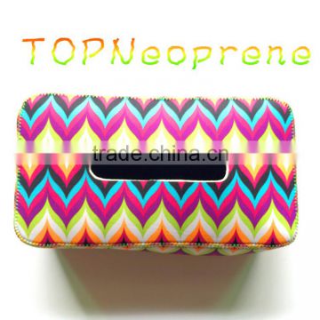 Neoprene Facial Tissue Holder Box Case