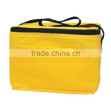 Non-Woven Insulated Six Pack Kooler Bag-Yellow