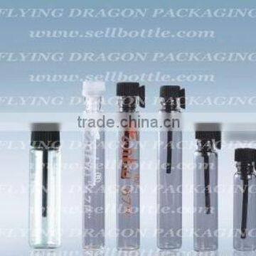 Glass tester bottle for sample perfume