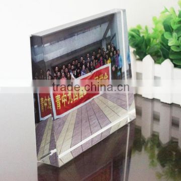 wholesale glass printing photo cube crystal