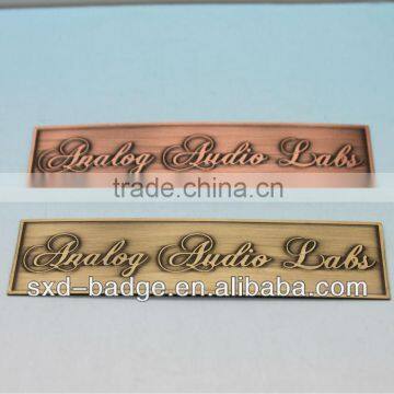 zinc nameplate