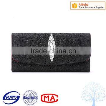 Europe new arrival ladies genuine stingray leather wallet