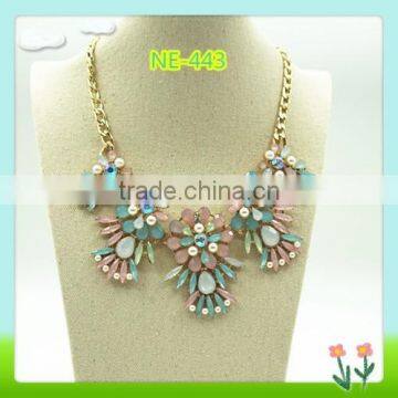 2015 Newest and fashion color stone necklace