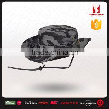 cotton OEM cowboy camo bucket hats for men