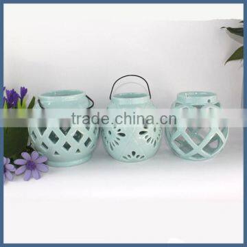 Exquisite ceramic decoration items ceramic candle holder