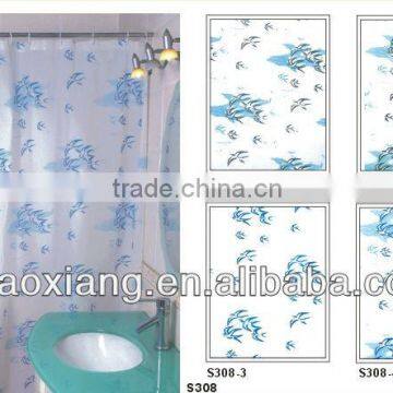 Designers Brand New Durable Eco-friendly Colorful Designs Shower Curtains Bathroom Accessories With Hooks For Department Store