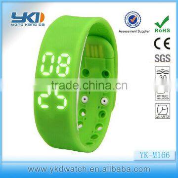 2014 wholesale promotion waterproof faceless led wrist watch