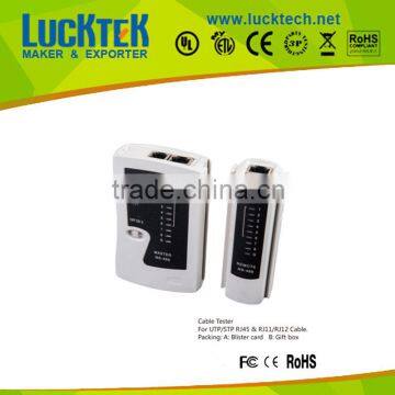 Cable Tester for UTP/ STP cat5e cat6 cable and RJ11 / RJ12 telephone cable