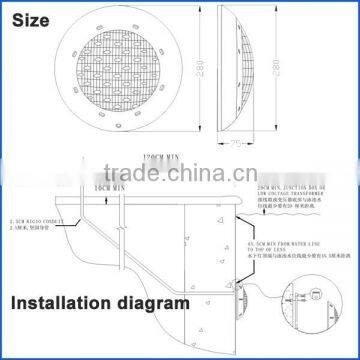 China No.602P Underwater Pool Lights12W, Led Underwater With CE RoHS photo-4