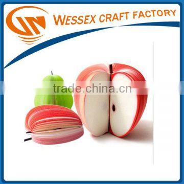 2014 wholesale fruit shaped memo pad