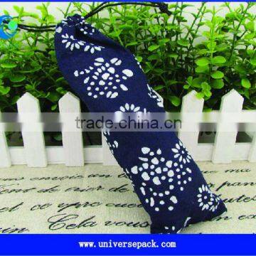 Calico chopsticks packing bag with string
