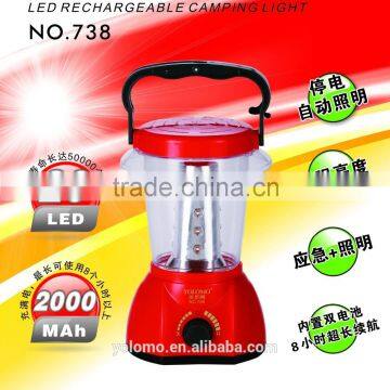 plastic rechargeable camping lamp led