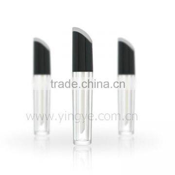 Oblique wholesale lipgloss tube with brush