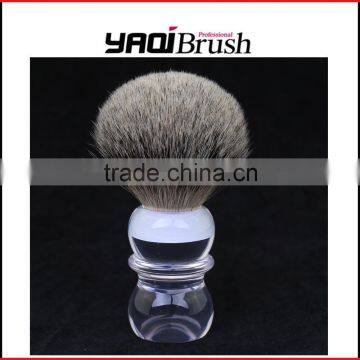 Clear Acrylic Handle Custom Shaving Brush