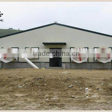 control low cost poultry shed/farm for broiler layer breeder chicken design