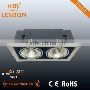 2015 Hot 2X30W led bean pot lamp COB epistar chip recessed install CE ROHS approved shop led down light                        
                                                Quality Choice