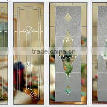 decorative engraved tempered door glass with CE marked