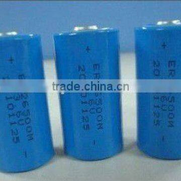 3.6v 6500mah LiSOCl2 primary cell dry battery er26500m