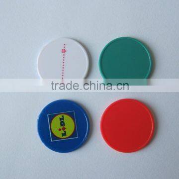 plastic token coin