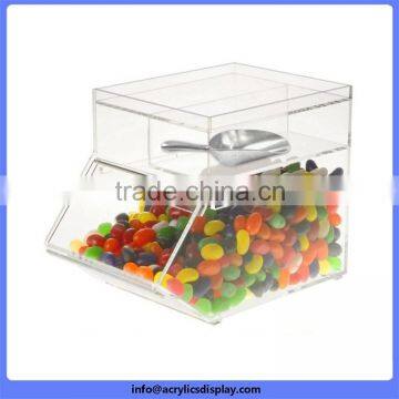 China Gold Manufacturer Special Cylinder Acrylic Candy Box