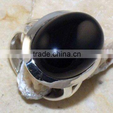 925 Sterling Silver Black Onyx Cocktail Ring