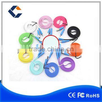 Lighting smiley Android smartphones led micro usb cable V8 common data line