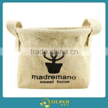 Cotton Fabric Creative Decorative Patterns Storage Bags photo-4