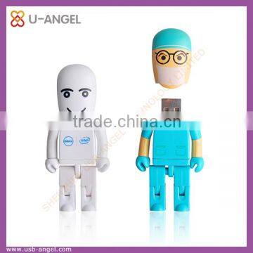 ABS robot shape usb flash drive 8gb robot usb pen drive