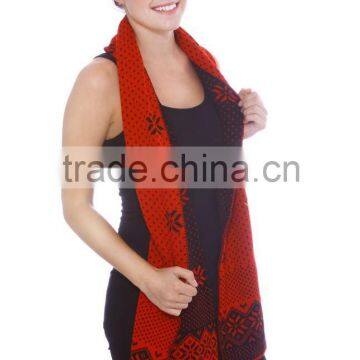 knitting pattern snowflake scarf