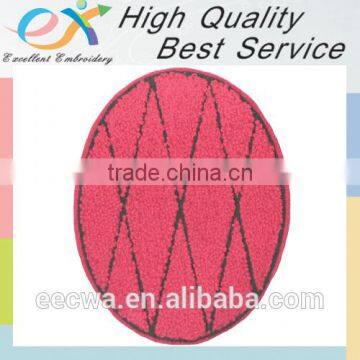 high quality sew-on embroidery custom chenille