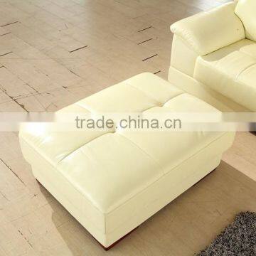 Modern Leather Sofa Lounge With Ottoman photo-3