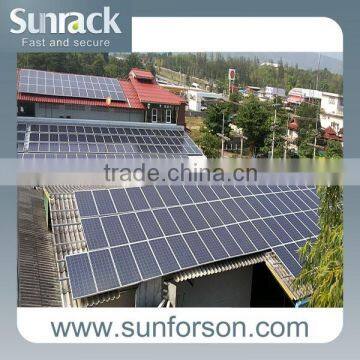 Slope metal roof aluminum solar mounting systems