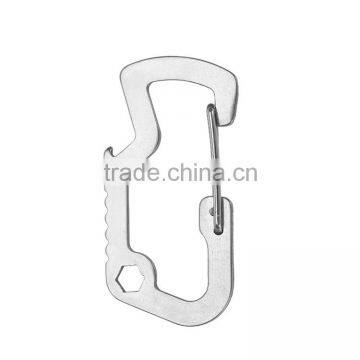 Metal safety locking carabiner