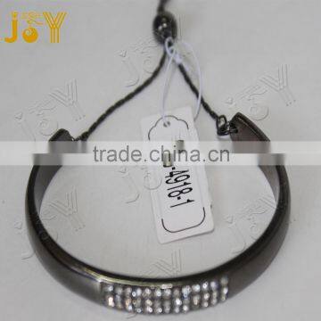 2016 new fashion gun color with shiny crystal chain adjustable tail bracelet bangle jewelry sexy girl women party wedding
