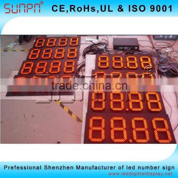 Bangkok Led gas price sign 88.88 Red Color