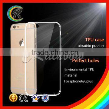 Fashion Clear for iphone6plus case for iphone 6 plus tpu clear shell