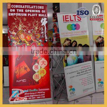 Trade show retractable roll up banner stand,aluminium roll up stand