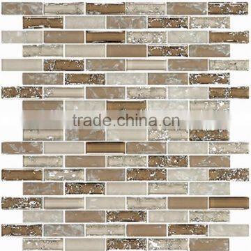 cheap glass crack series mosaic tile for home interior decoration /wallpapers(PMGRL018)