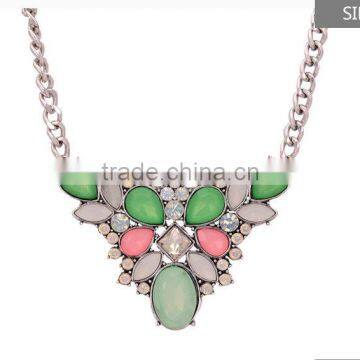Retro Short Chain Necklace Pendant Gem Diamond Jewelry Wholesale photo-6