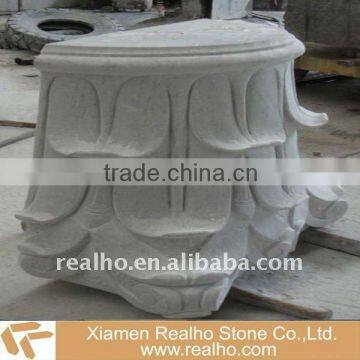 natural stone column cap