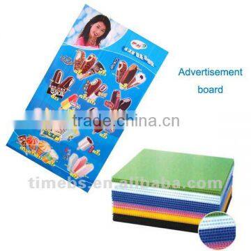 Corrugated plastic advertising food signs