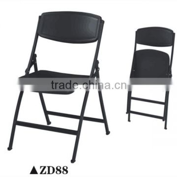 Black stage chair metal folding chairs for parties ZD88