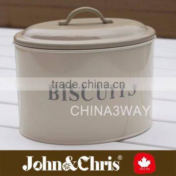 metal biscuit tin can