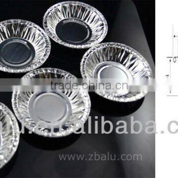 Round Silver Foil Cup cake pan 60ml