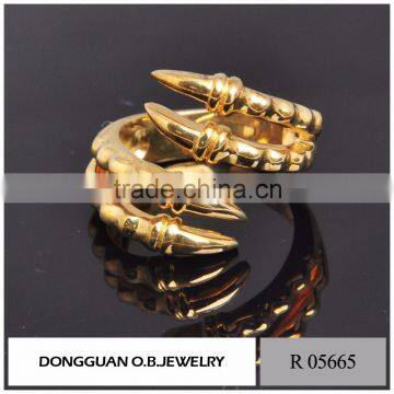 Fashion Saudi Arabia Gold Wedding Ring Price Leave Shape Ring photo-3