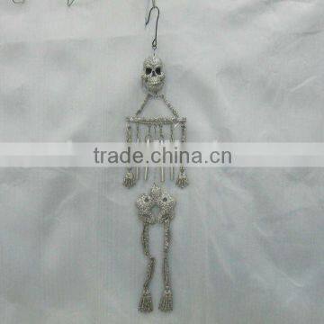 metal skull halloween decoration