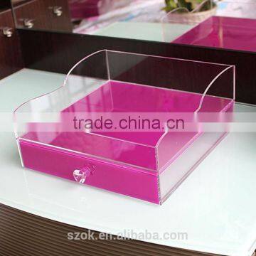 Fashion design large clear acrylic makeup organizer wholesale