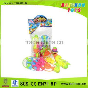 Promotion toy bouncing light up toys tornado spinning top set tg15070104