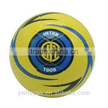 Yellow Color Machine Stitched pu Matte Size 5 Football photo-2