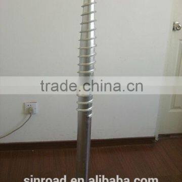 Galvanized Ground Screw Pile for Solar Mounting